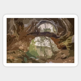 Red River Gorge Double Arch Painting Sticker